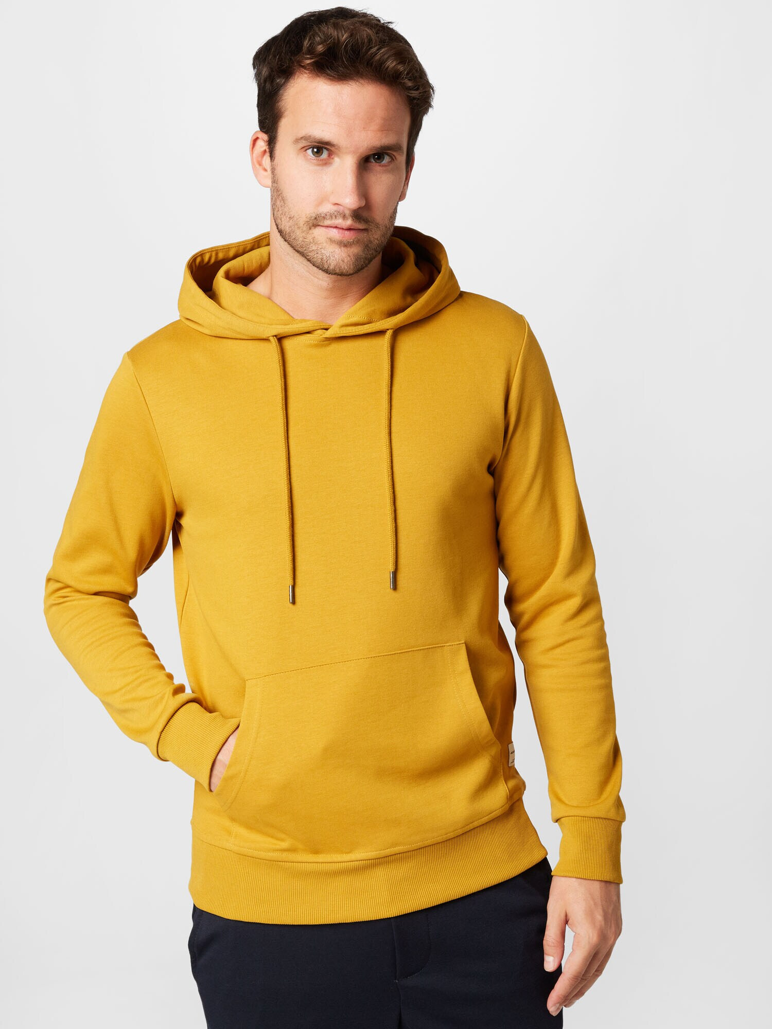 JACK & JONES Bluză de molton galben / alb - Pled.ro