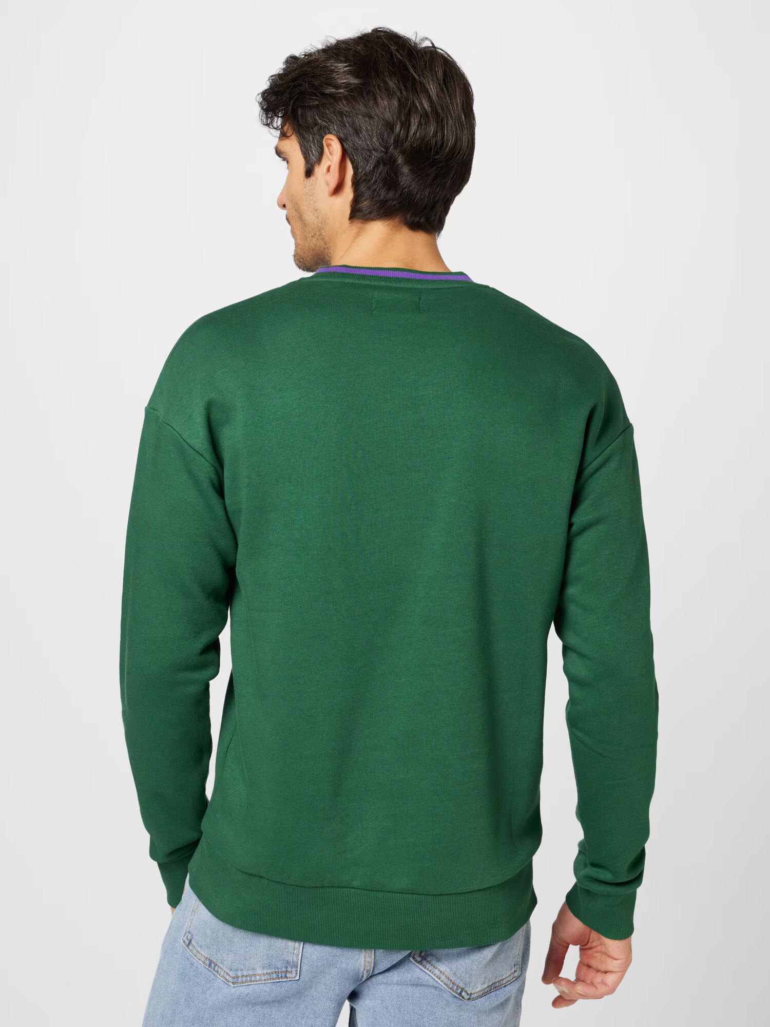 JACK & JONES Bluză de molton galben / verde închis / mov lavandă / alb - Pled.ro