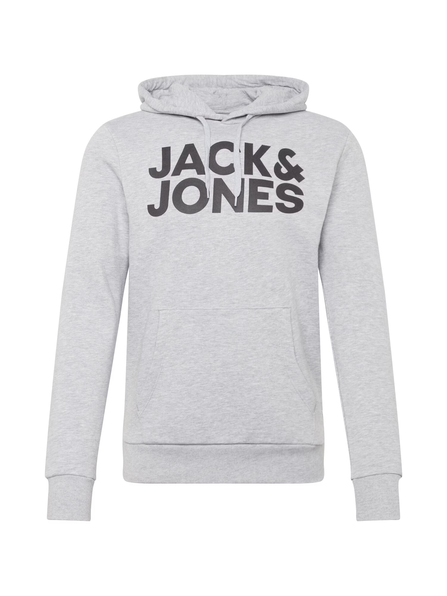 JACK & JONES Bluză de molton gri deschis / negru - Pled.ro