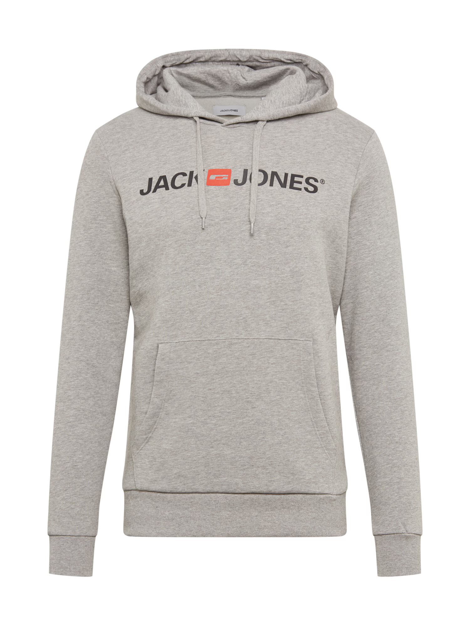 JACK & JONES Bluză de molton gri amestecat / portocaliu / negru - Pled.ro