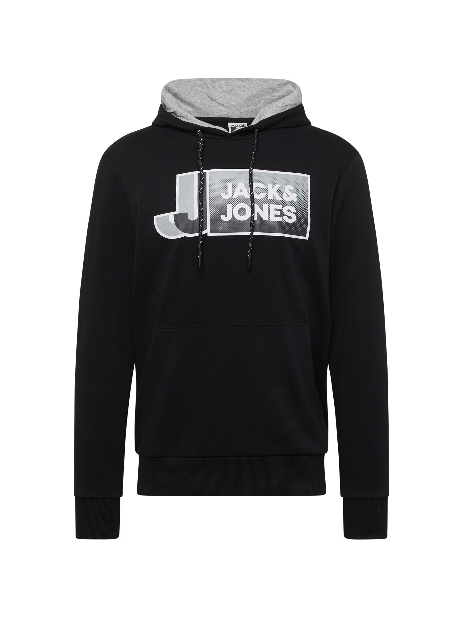 JACK & JONES Bluză de molton 'LOGAN' gri / gri metalic / negru - Pled.ro