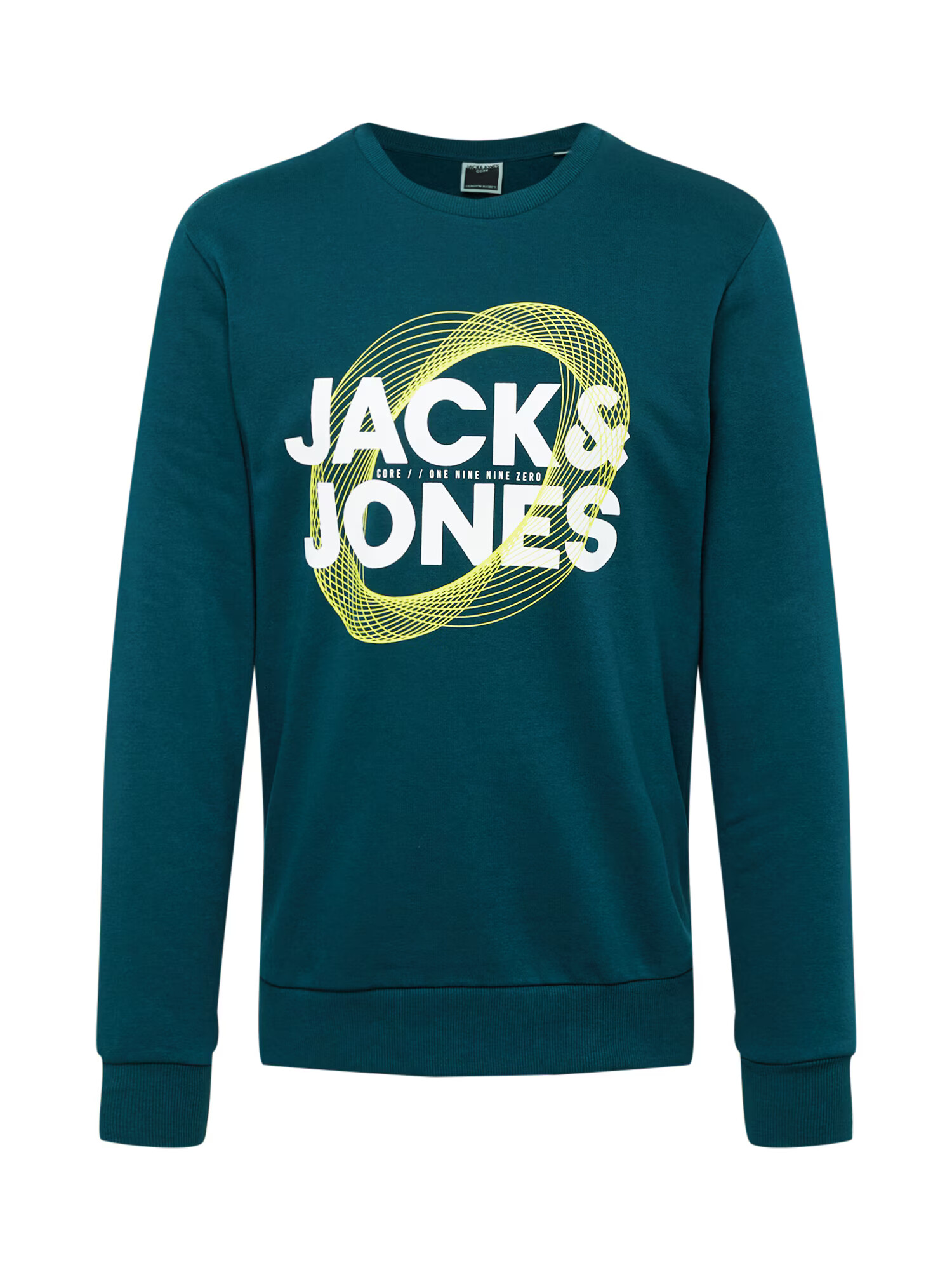 JACK & JONES Bluză de molton 'LUCA' verde deschis / verde închis / alb - Pled.ro