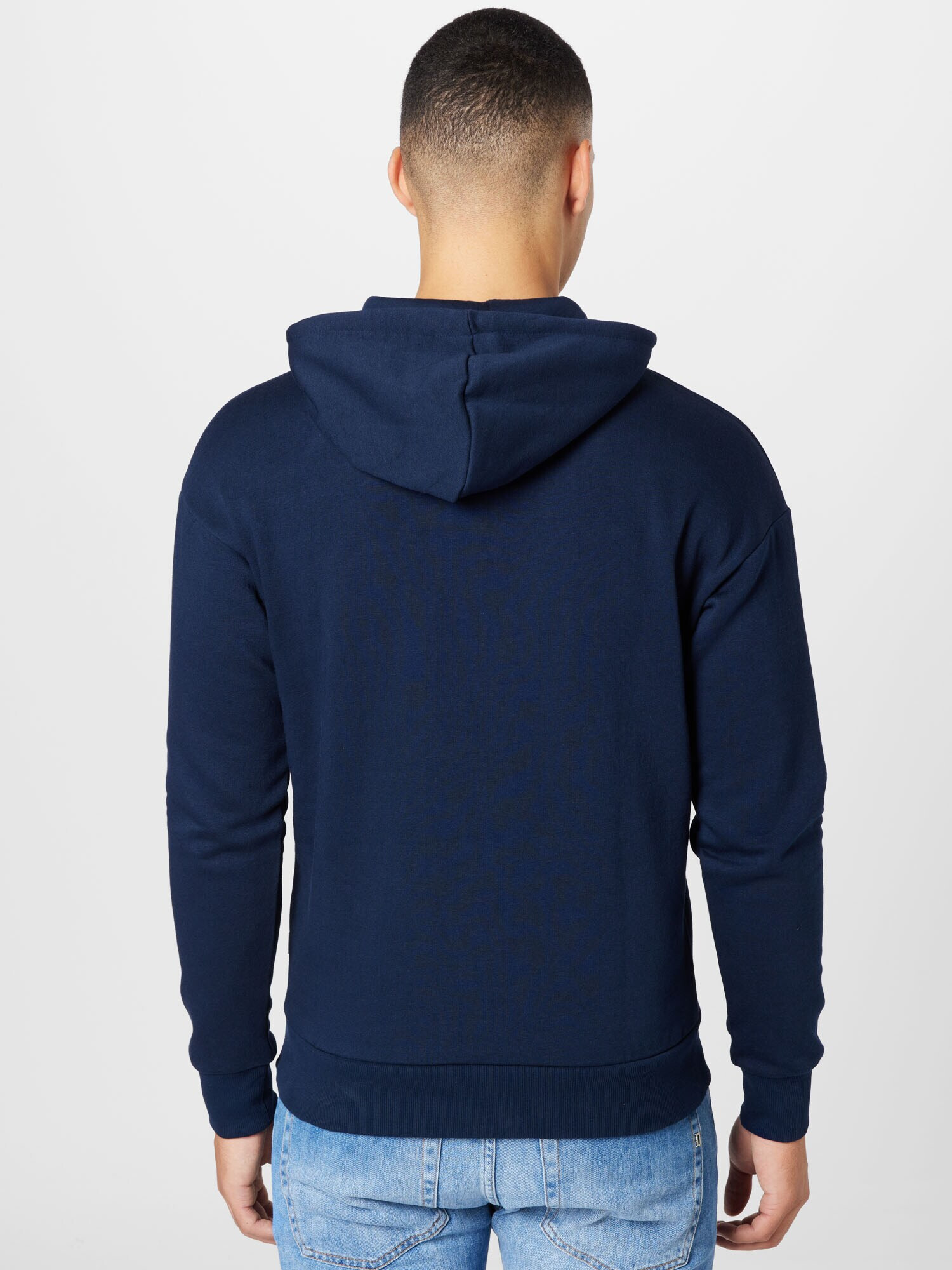 JACK & JONES Bluză de molton 'New State' bleumarin / galben auriu - Pled.ro