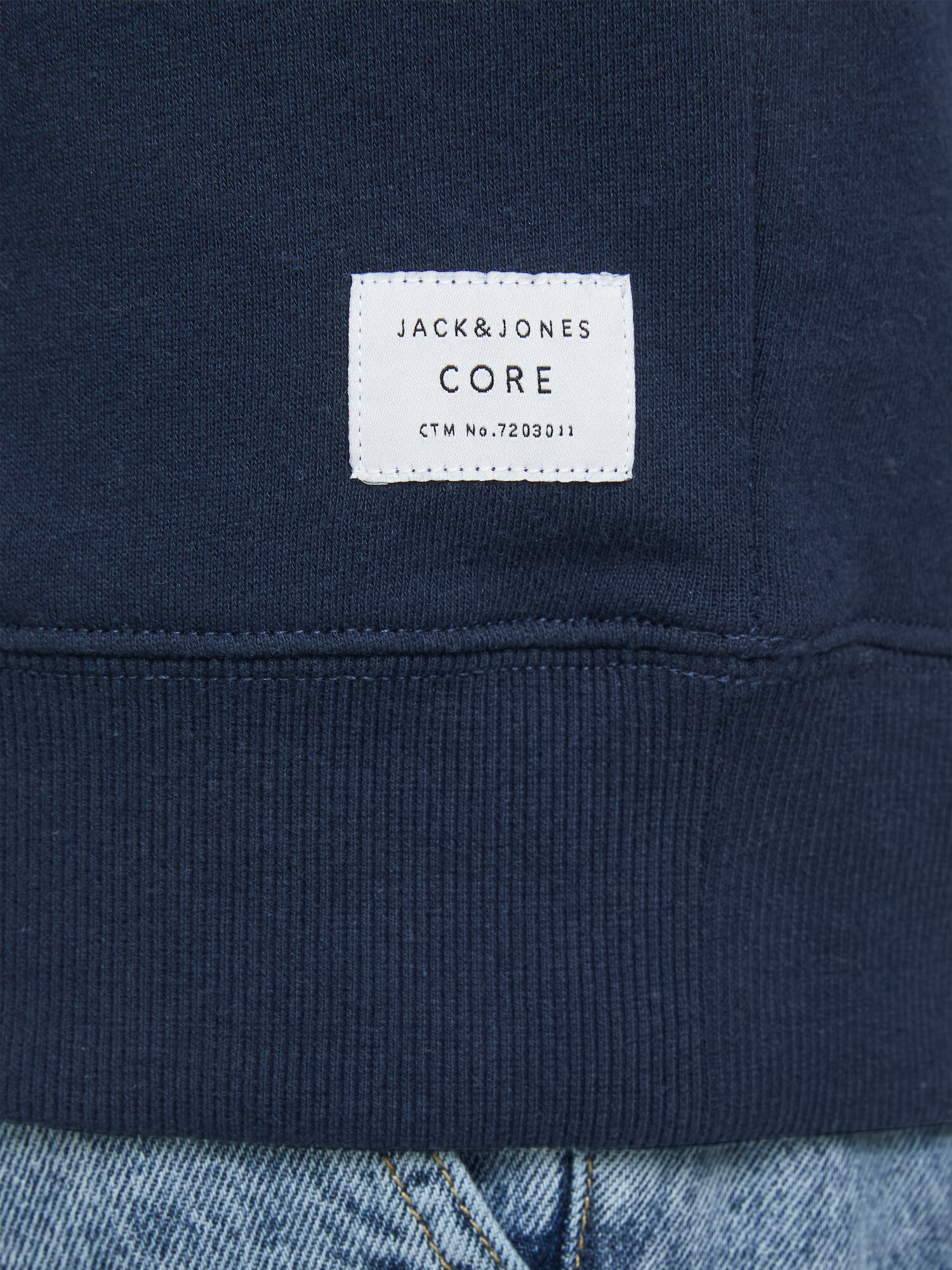 JACK & JONES Bluză de molton 'Pinn' bleumarin / portocaliu - Pled.ro