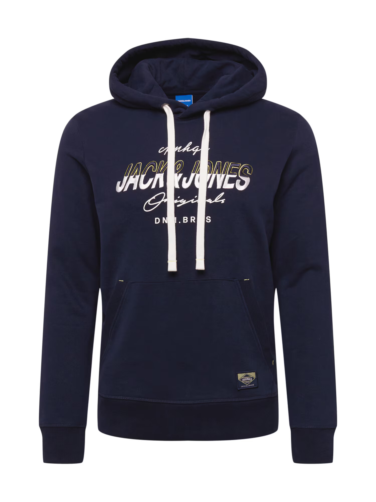 JACK & JONES Bluză de molton 'SPLITS' bleumarin / alb - Pled.ro