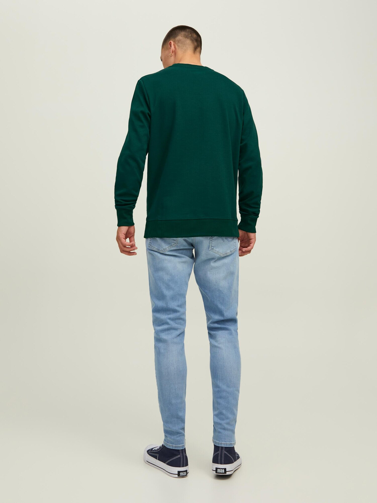 JACK & JONES Bluză de molton verde pin - Pled.ro