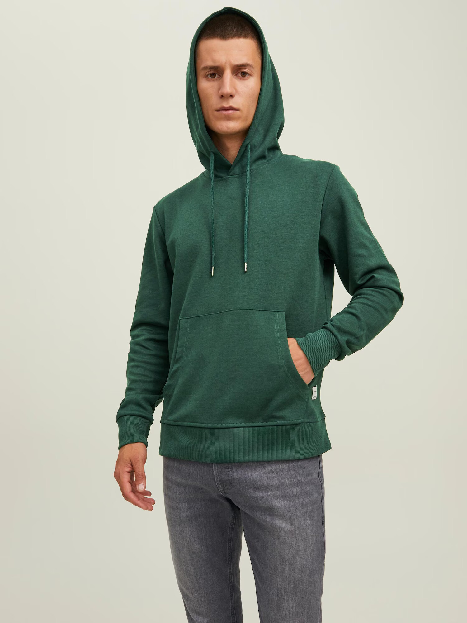 JACK & JONES Bluză de molton verde pin - Pled.ro