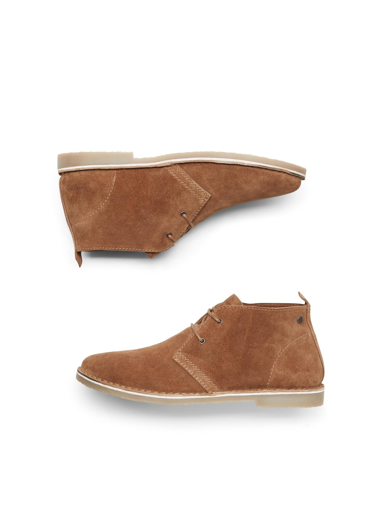 JACK & JONES Botine Chukka 'Bravo' maro coniac - Pled.ro