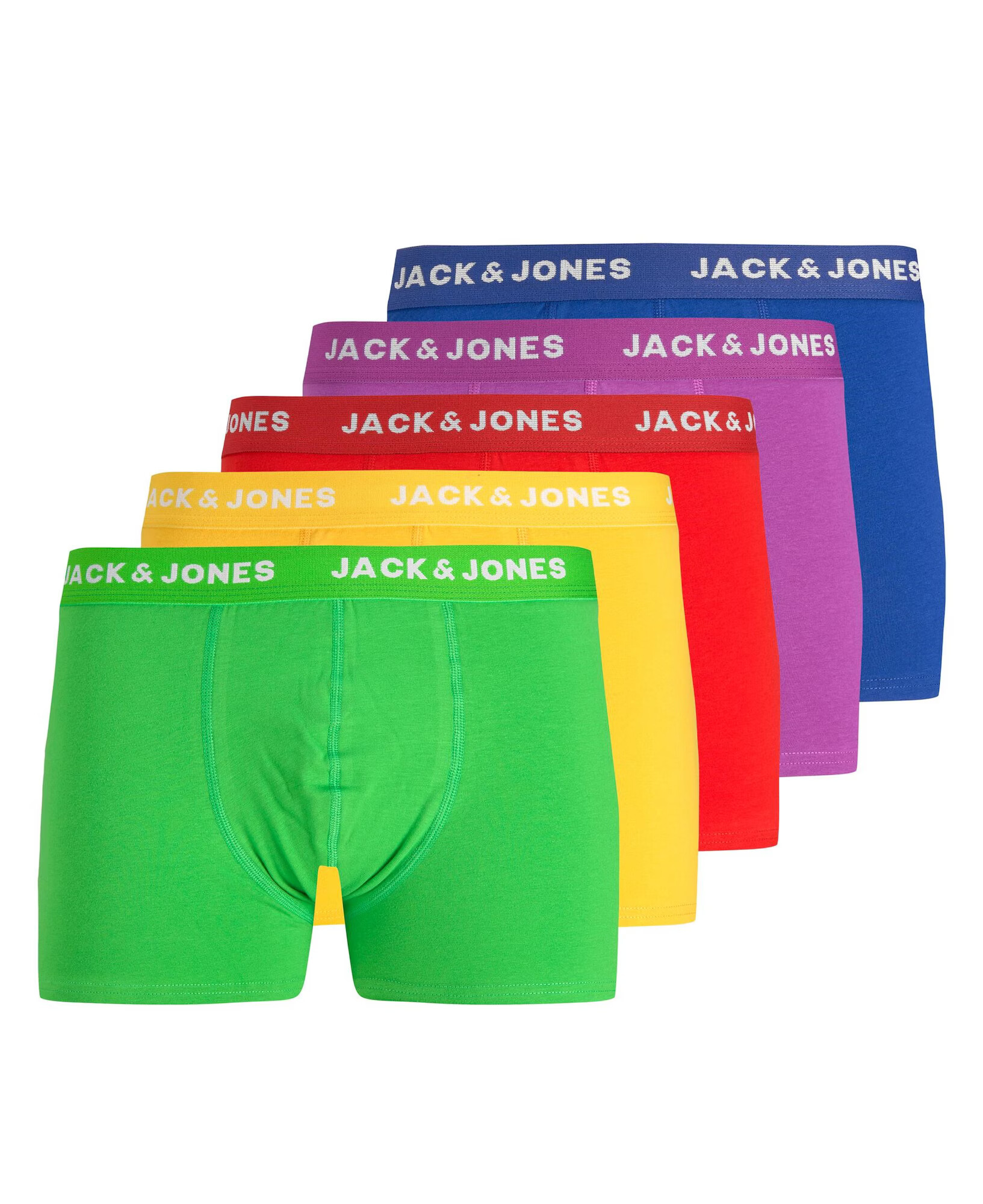 JACK & JONES Boxeri albastru / galben / verde / roșu - Pled.ro