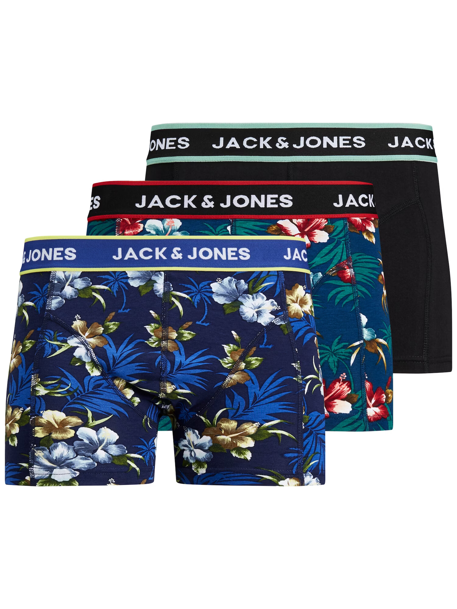 JACK & JONES Boxeri albastru / verde / roșu / negru / alb - Pled.ro