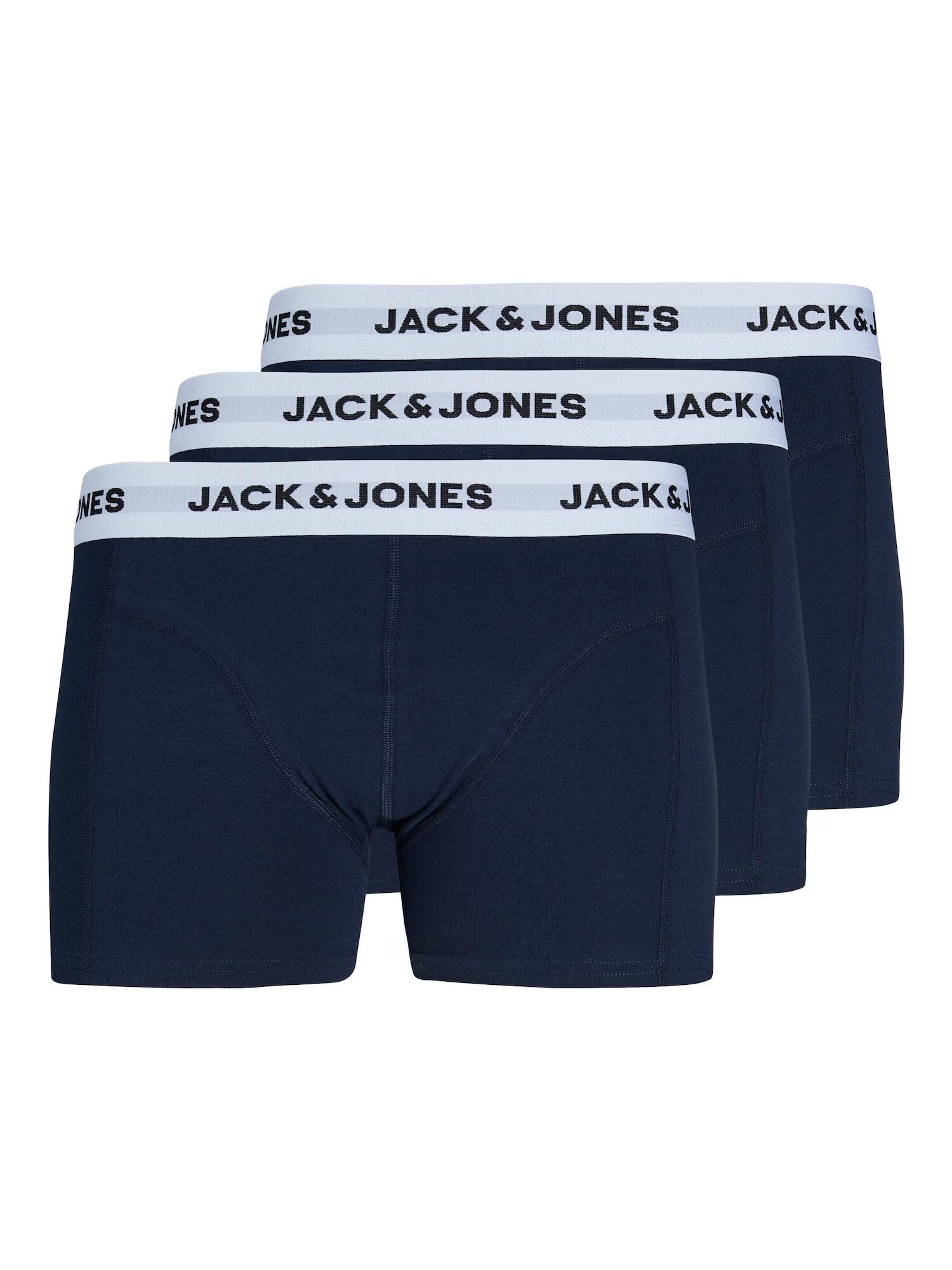 JACK & JONES Boxeri bleumarin / alb - Pled.ro