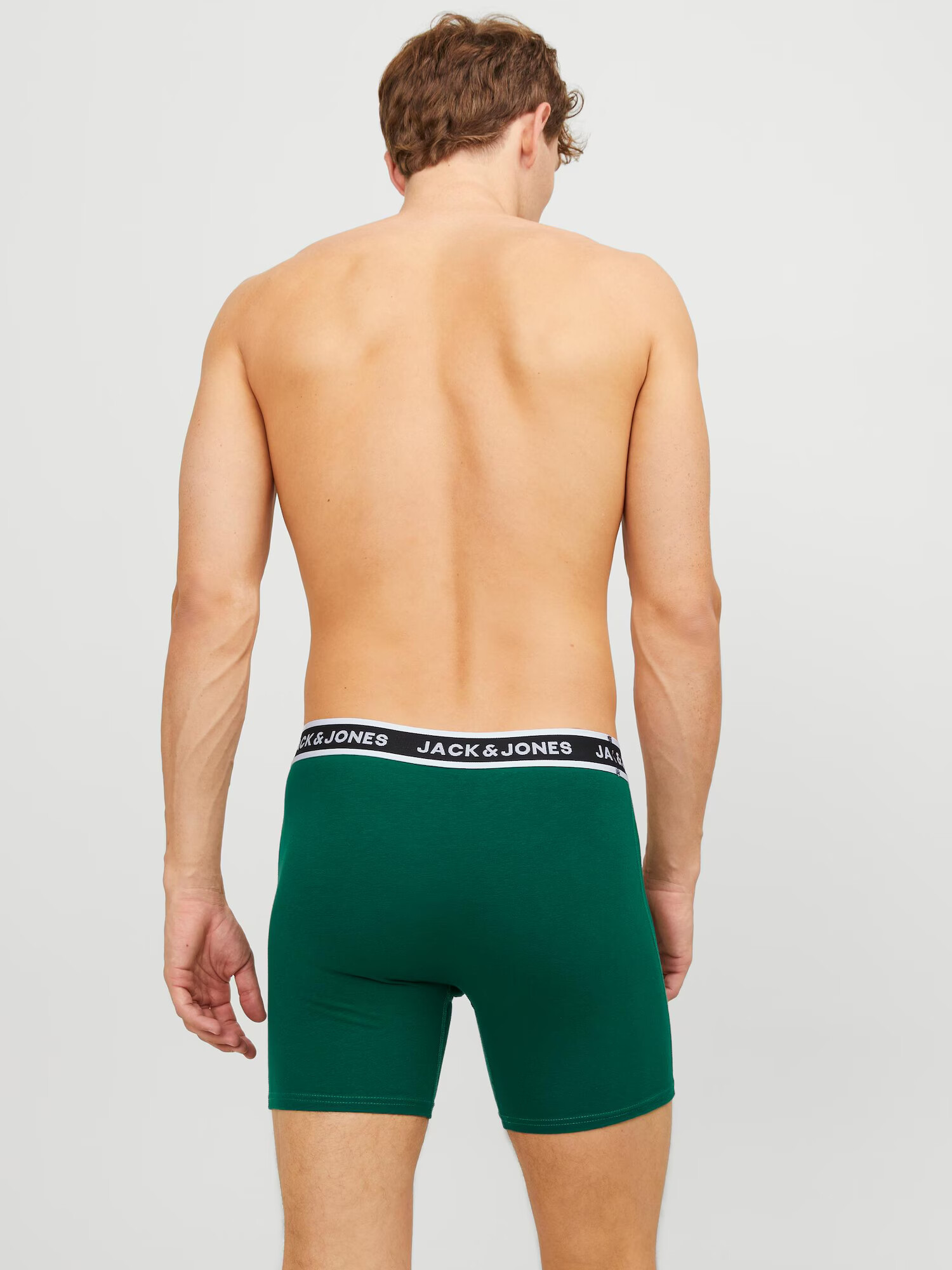 JACK & JONES Boxeri 'Echo' verde / verde închis / negru / alb murdar - Pled.ro