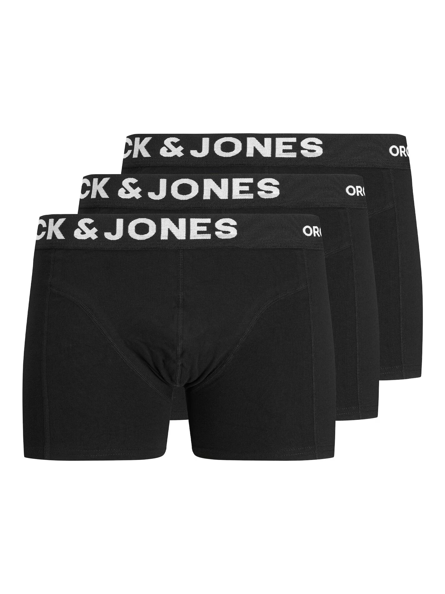 JACK & JONES Boxeri 'Fox' negru / alb - Pled.ro