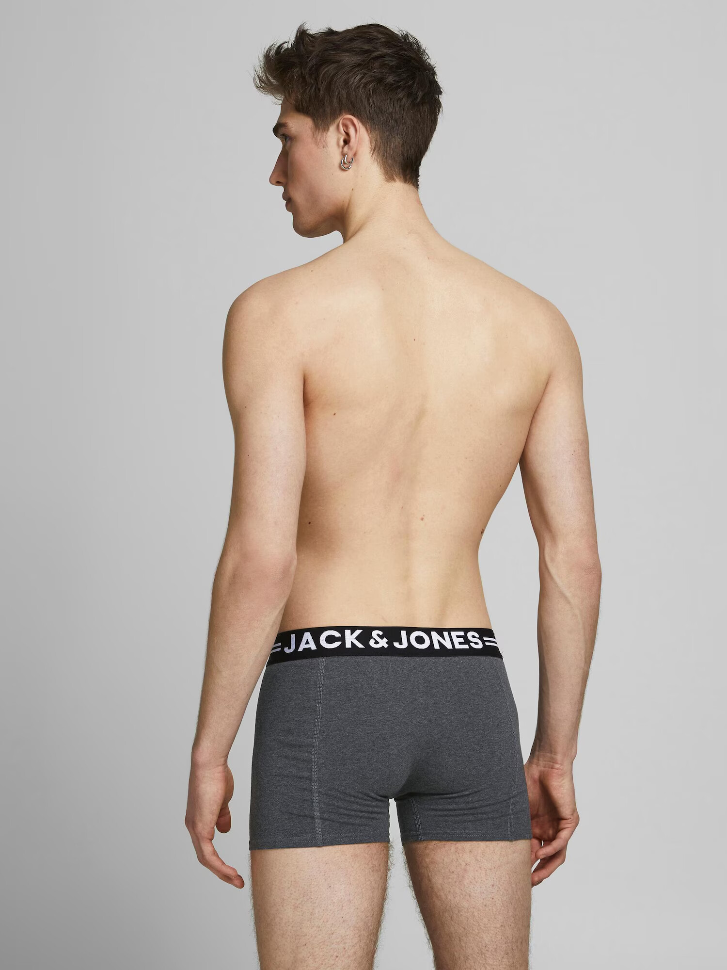 JACK & JONES Boxeri 'Lichfield' bleumarin / portocaliu / roșu vin - Pled.ro