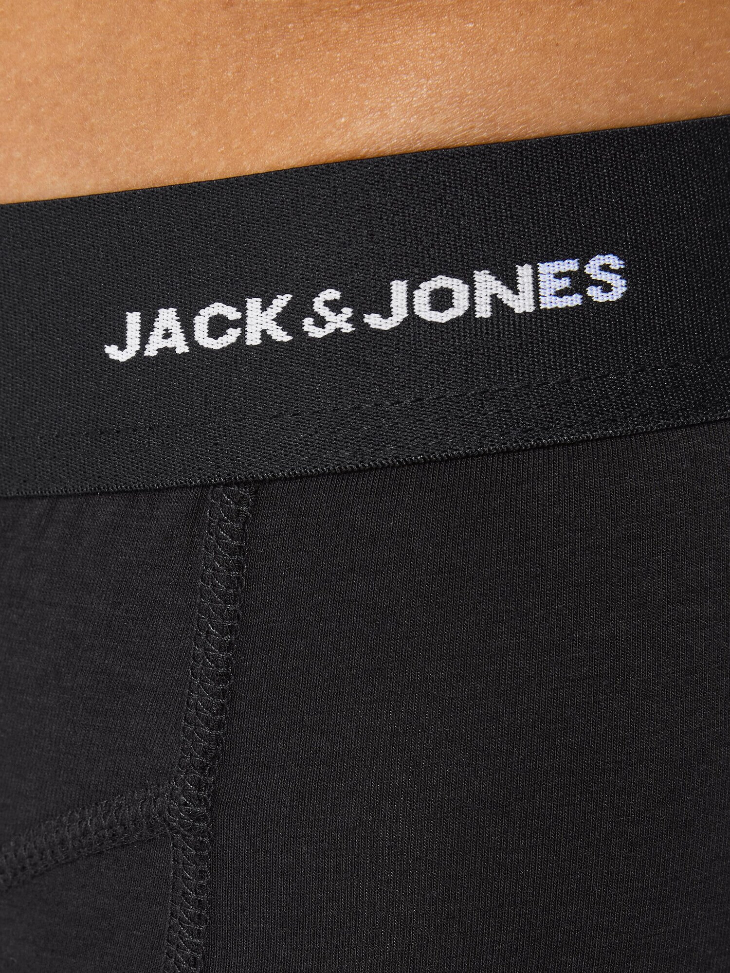 JACK & JONES Boxeri negru / alb - Pled.ro