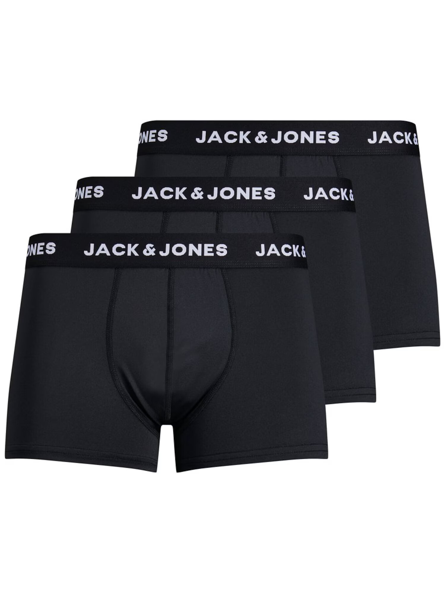 JACK & JONES Boxeri negru / alb - Pled.ro