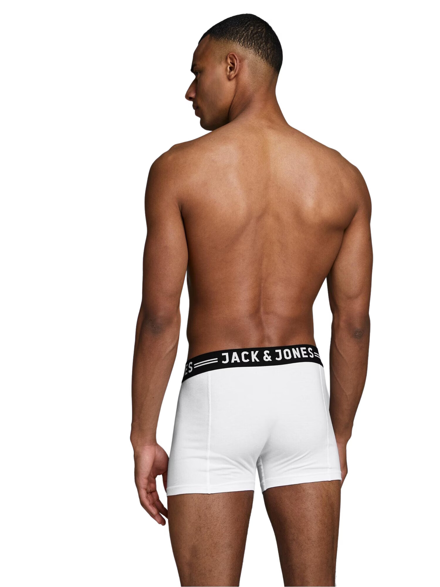 JACK & JONES Boxeri 'Sense' negru / alb - Pled.ro