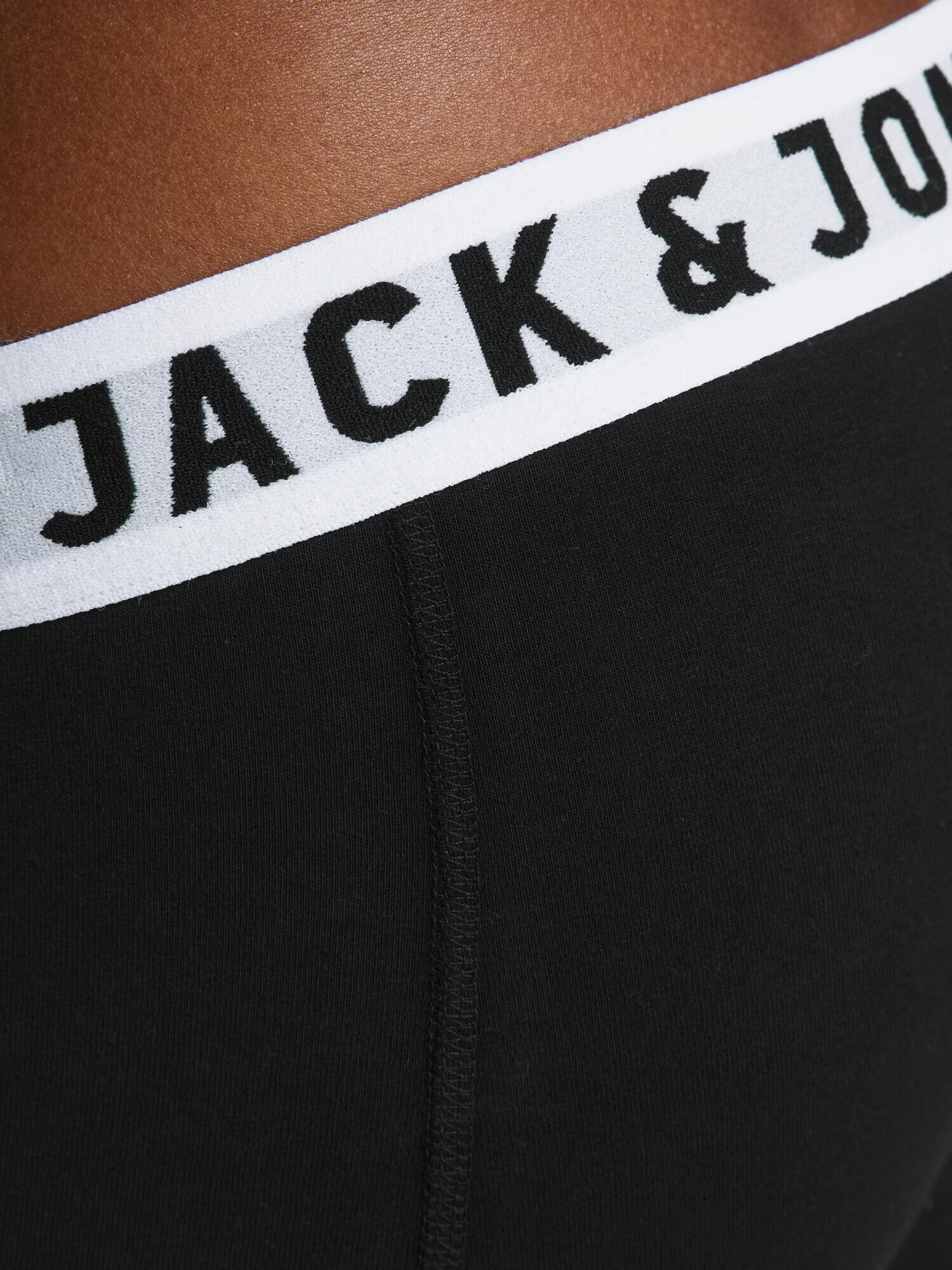 JACK & JONES Boxeri 'Sense' negru / alb - Pled.ro