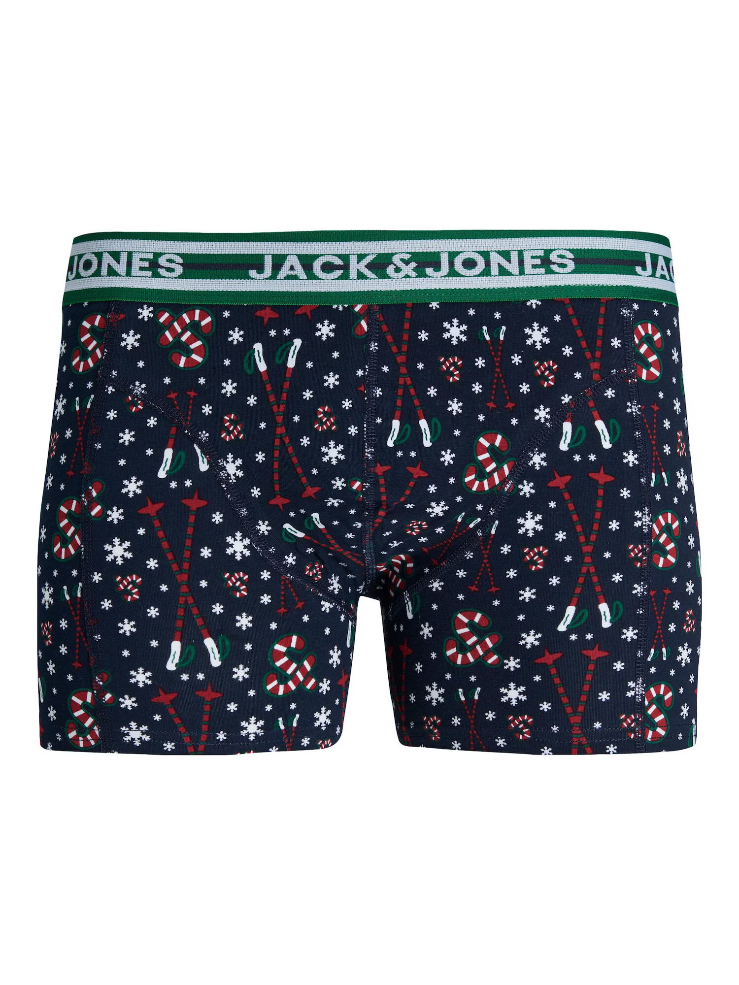 JACK & JONES Boxeri 'XMAS CANDY' bleumarin / verde / roșu / alb - Pled.ro