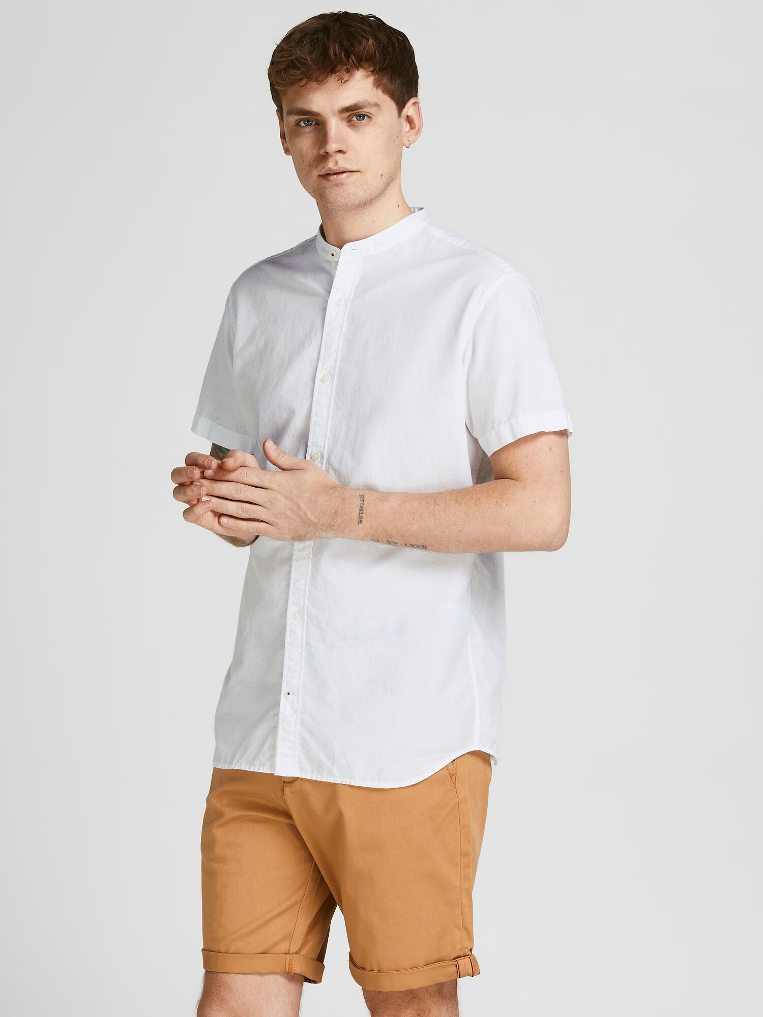 JACK & JONES Cămașă alb natural - Pled.ro