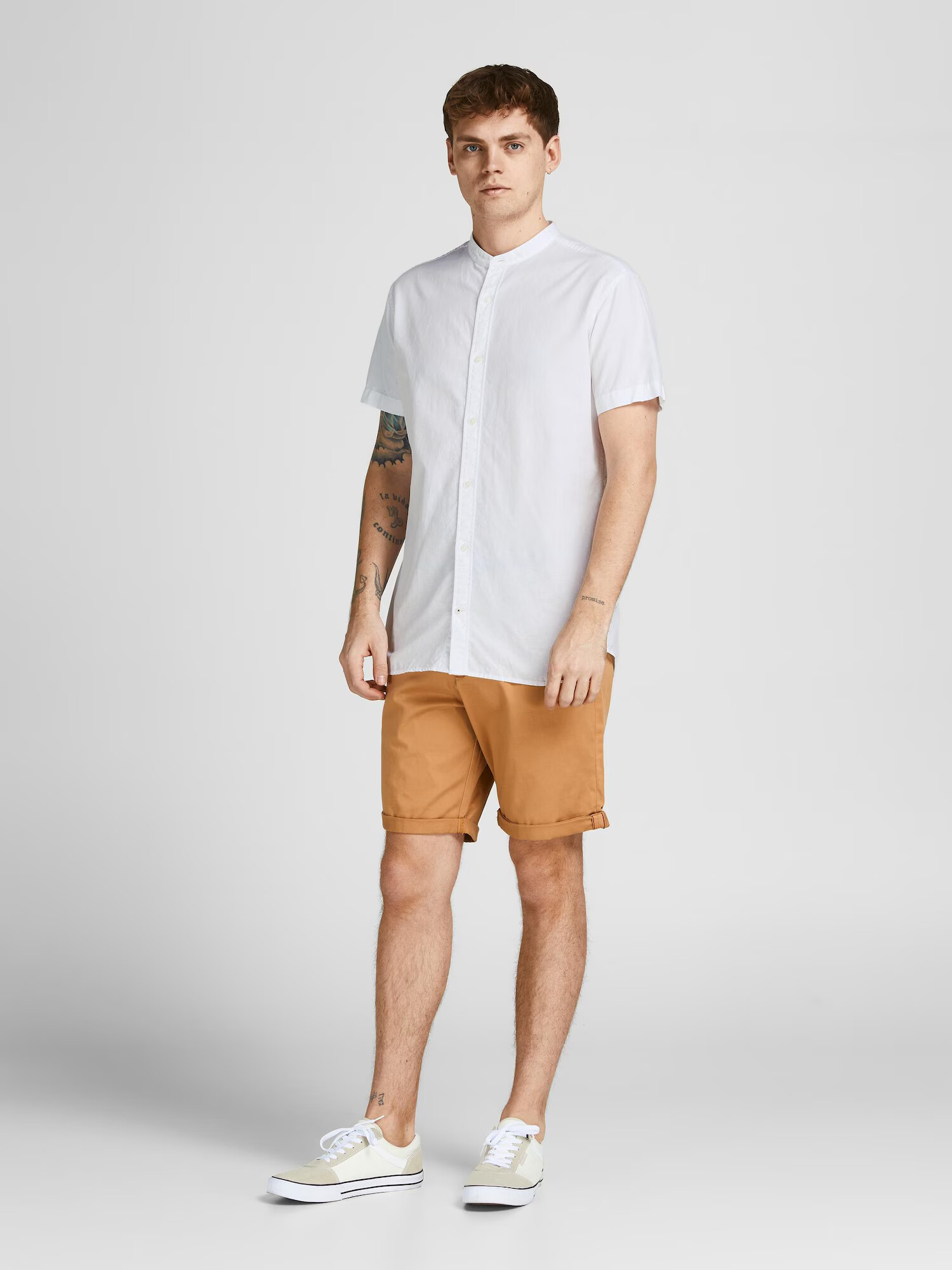 JACK & JONES Cămașă alb natural - Pled.ro