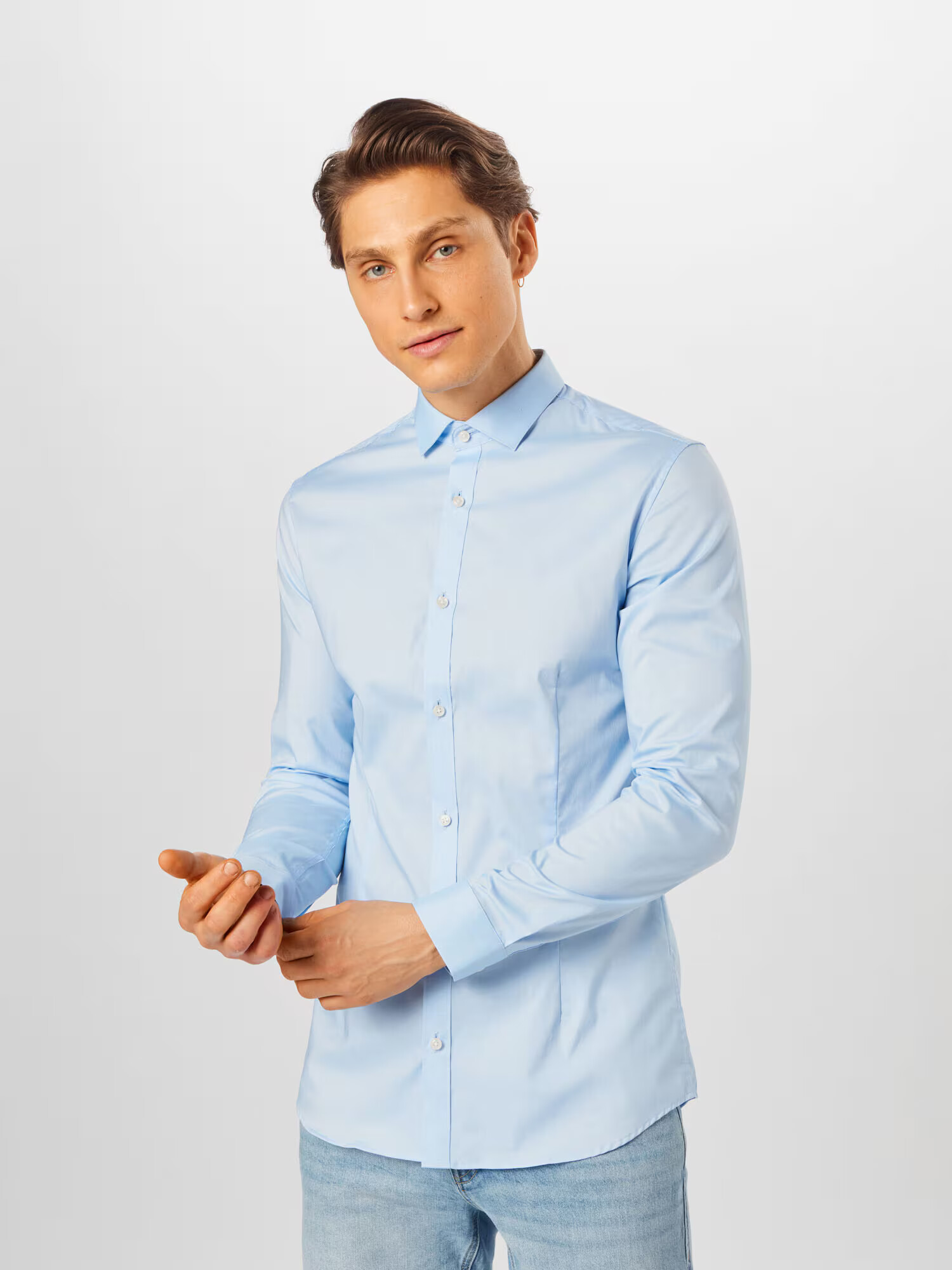 JACK & JONES Cămașă albastru deschis - Pled.ro