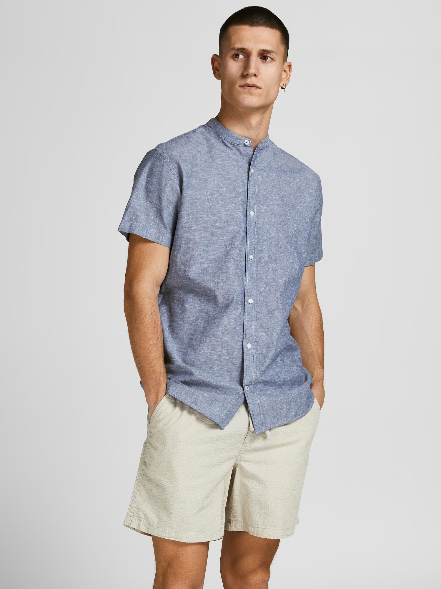 JACK & JONES Cămașă albastru deschis - Pled.ro