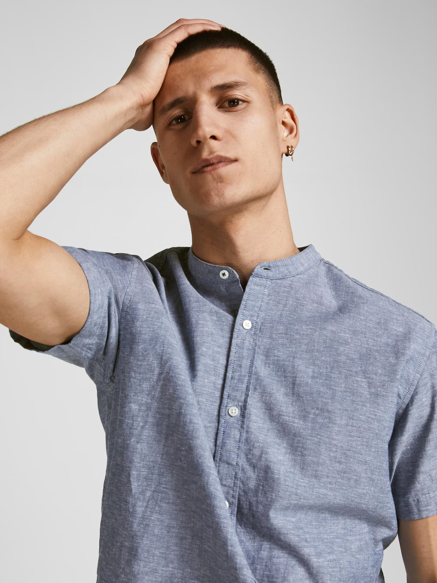 JACK & JONES Cămașă albastru deschis - Pled.ro