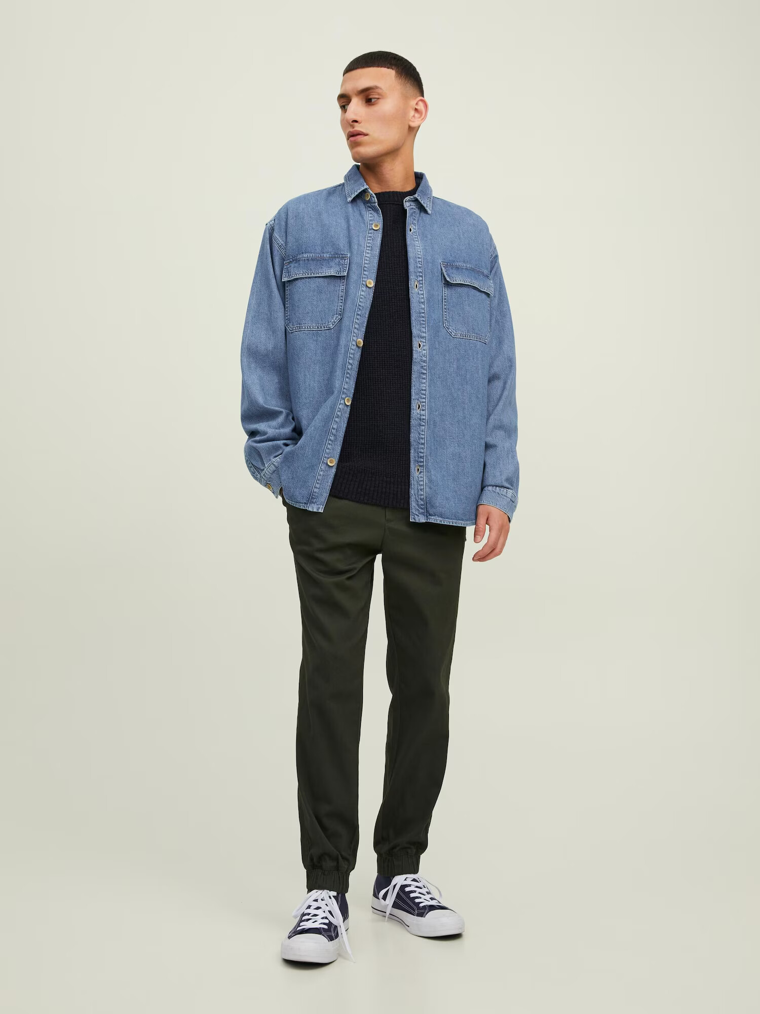 JACK & JONES Cămașă 'Axel' albastru denim - Pled.ro