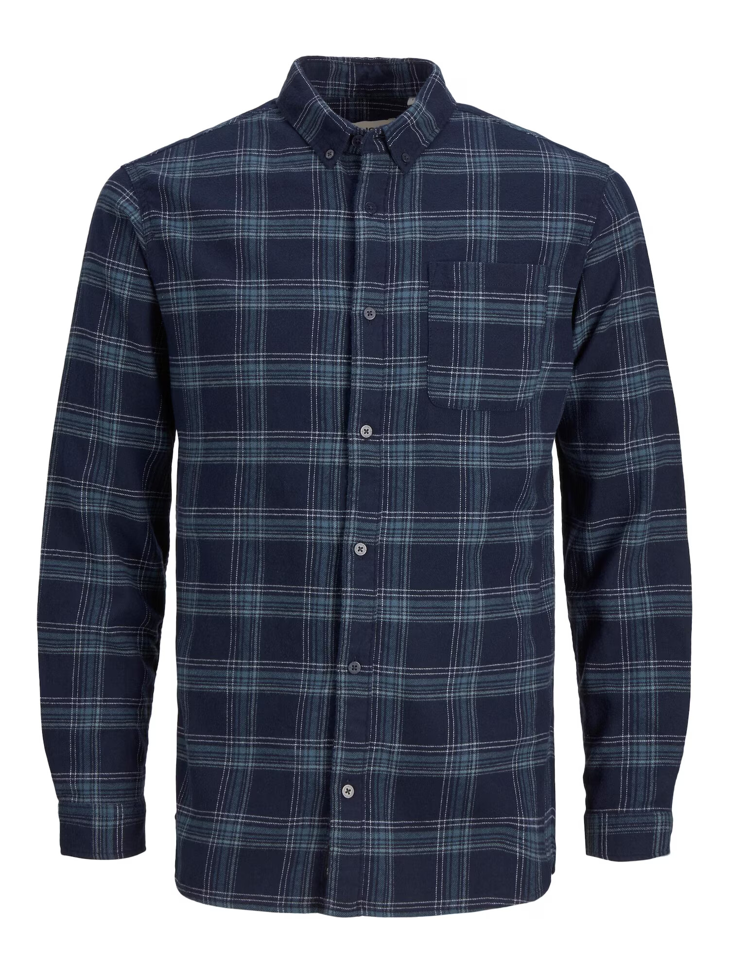 JACK & JONES Cămașă bleumarin / albastru porumbel / alb - Pled.ro