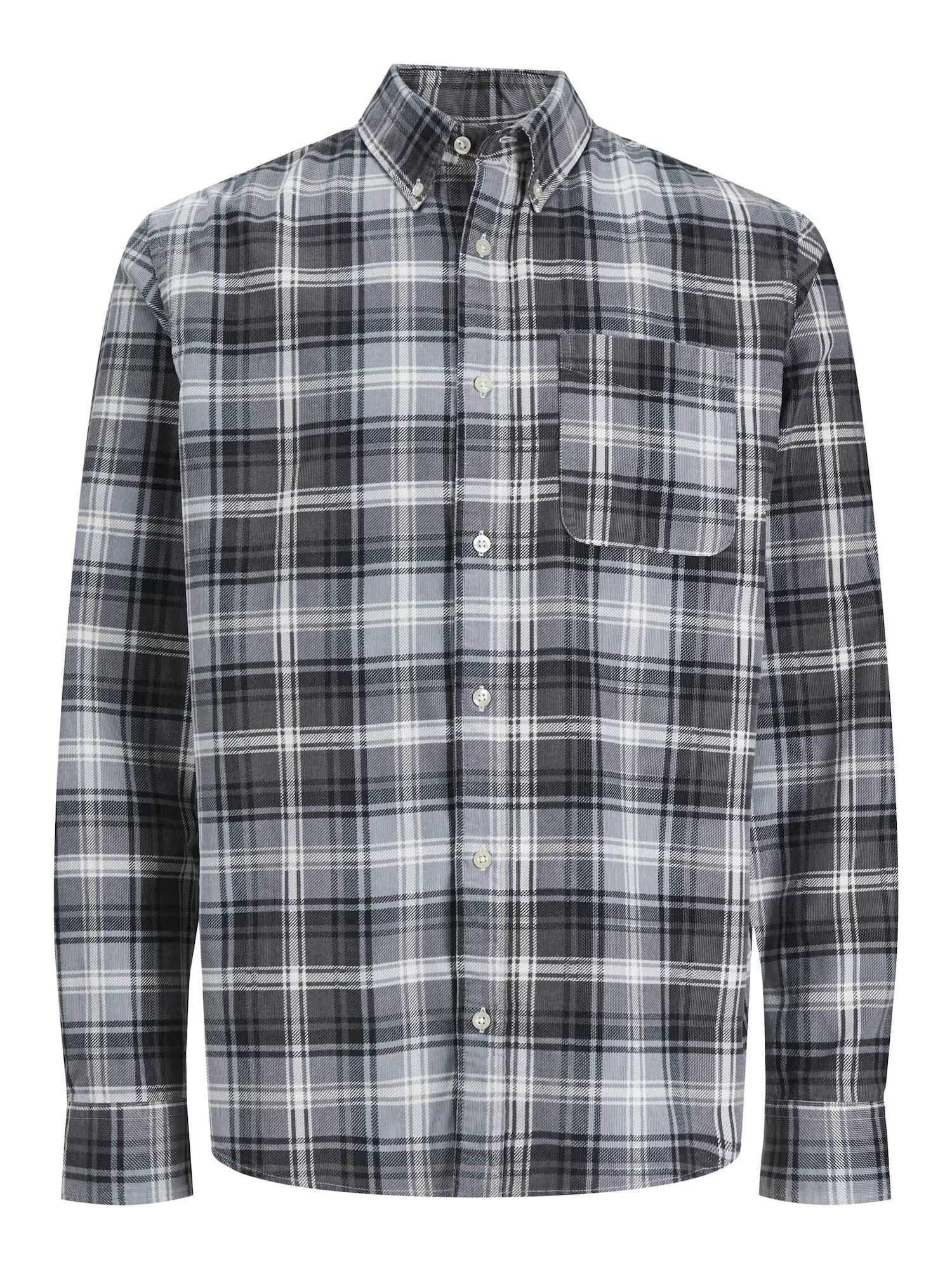 JACK & JONES Cămașă 'Brook' gri / negru / alb - Pled.ro