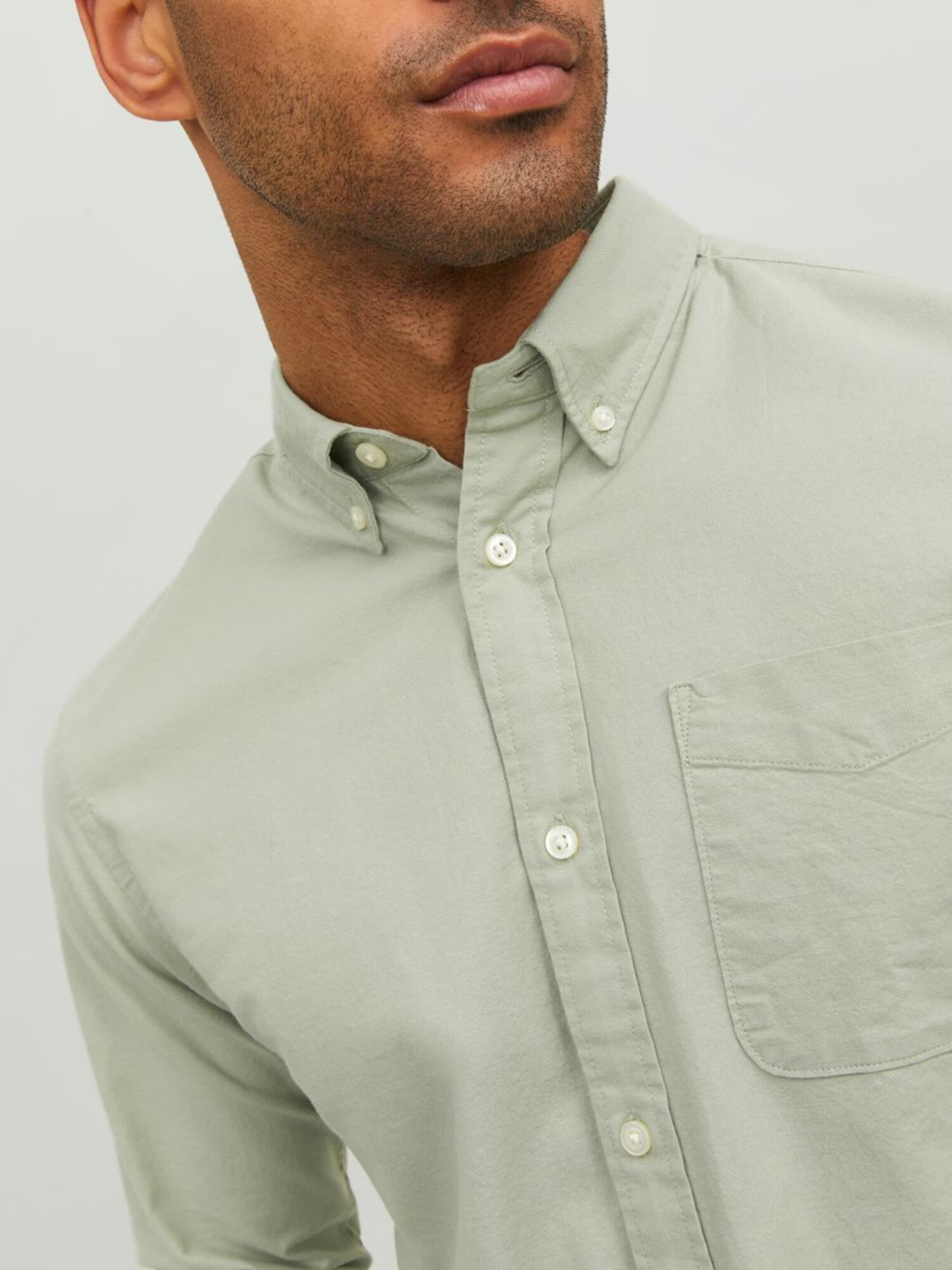 JACK & JONES Cămașă 'BROOK' verde pastel - Pled.ro