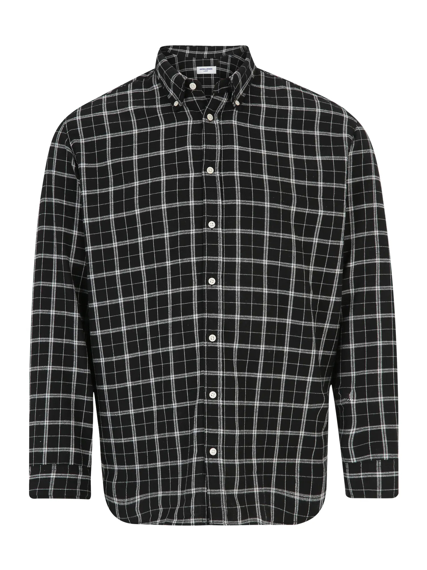 JACK & JONES Cămașă 'Cozy' negru / alb - Pled.ro