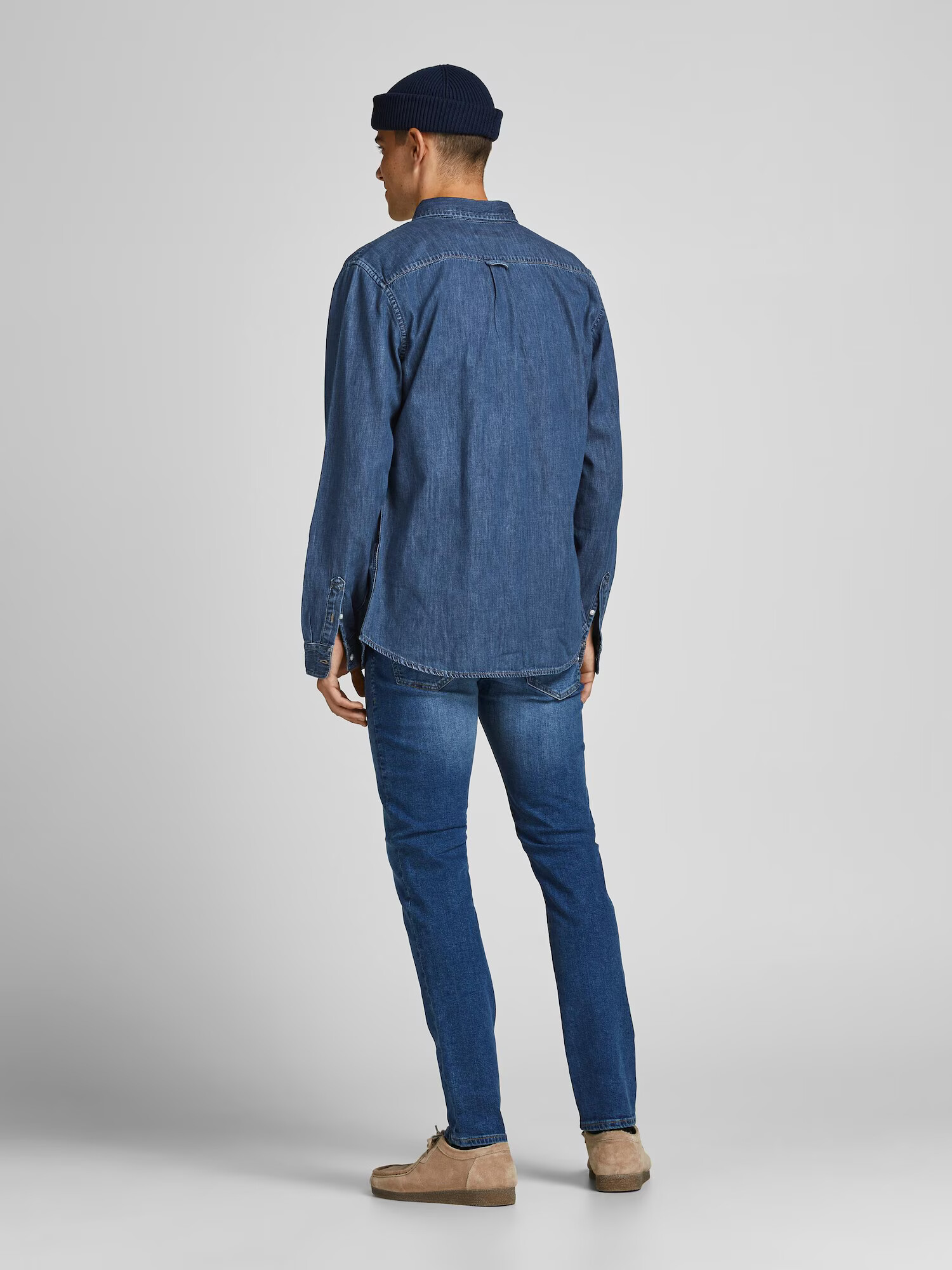 JACK & JONES Cămașă 'Felix' albastru denim - Pled.ro