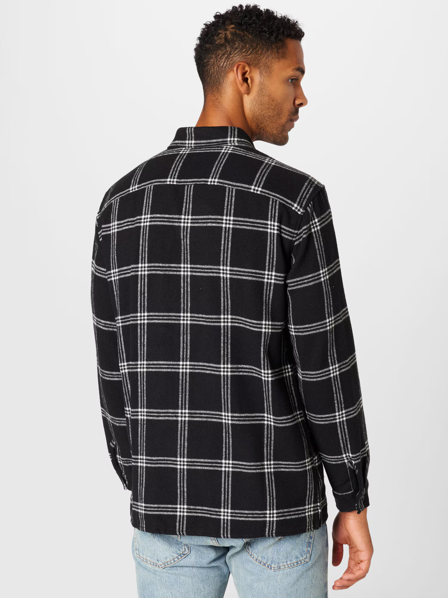 JACK & JONES Cămașă 'GORDON' negru / alb - Pled.ro