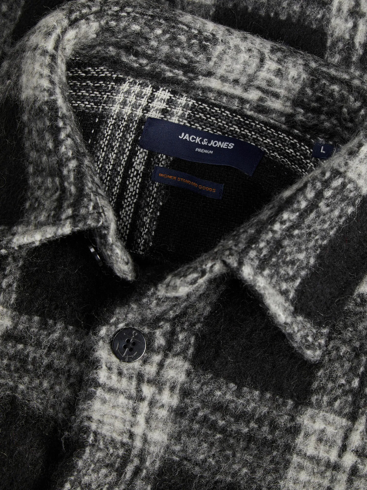 JACK & JONES Cămașă gri deschis / negru - Pled.ro