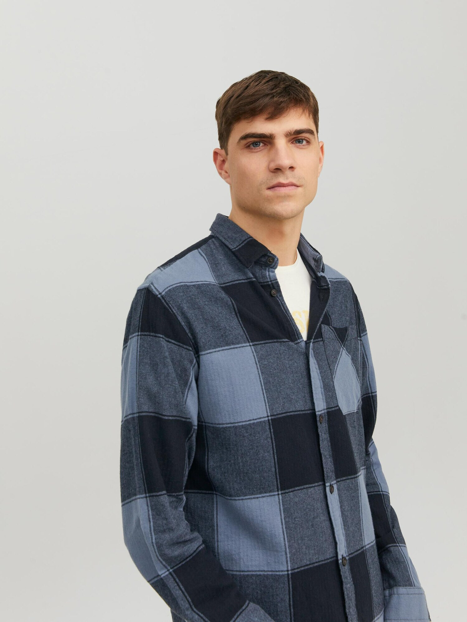 JACK & JONES Cămașă 'JAMES' albastru / bleumarin - Pled.ro