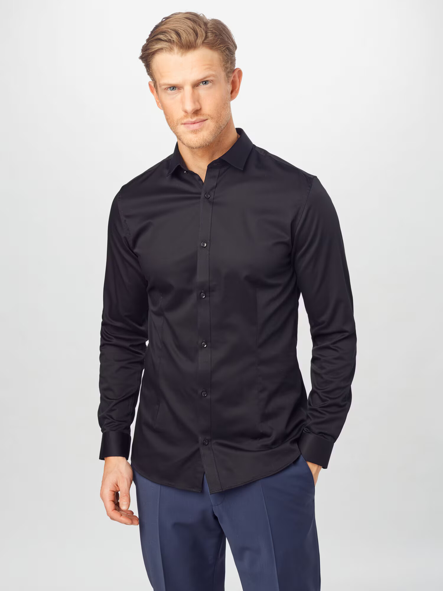 JACK & JONES Cămașă negru - Pled.ro