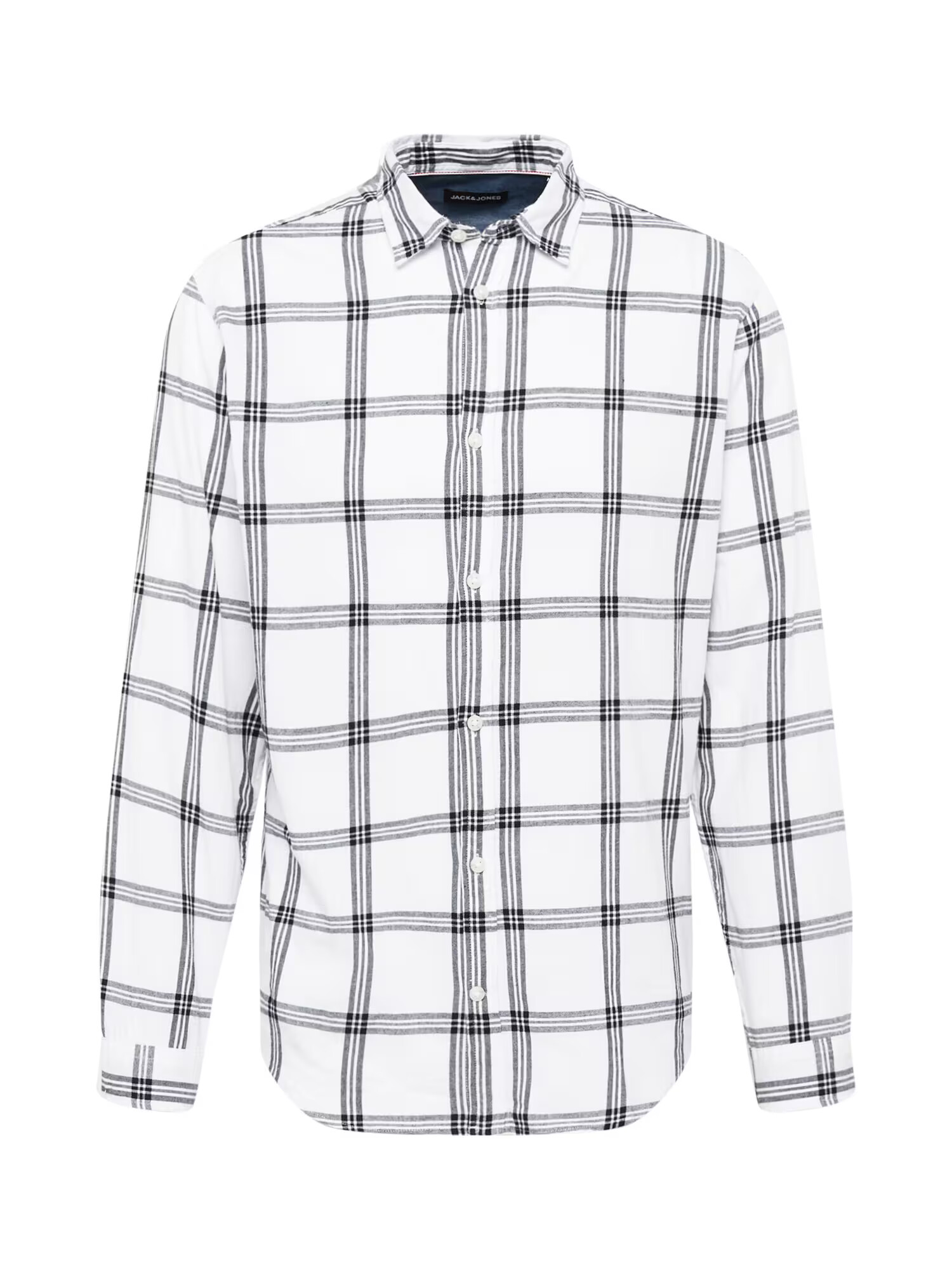 JACK & JONES Cămașă negru / alb - Pled.ro