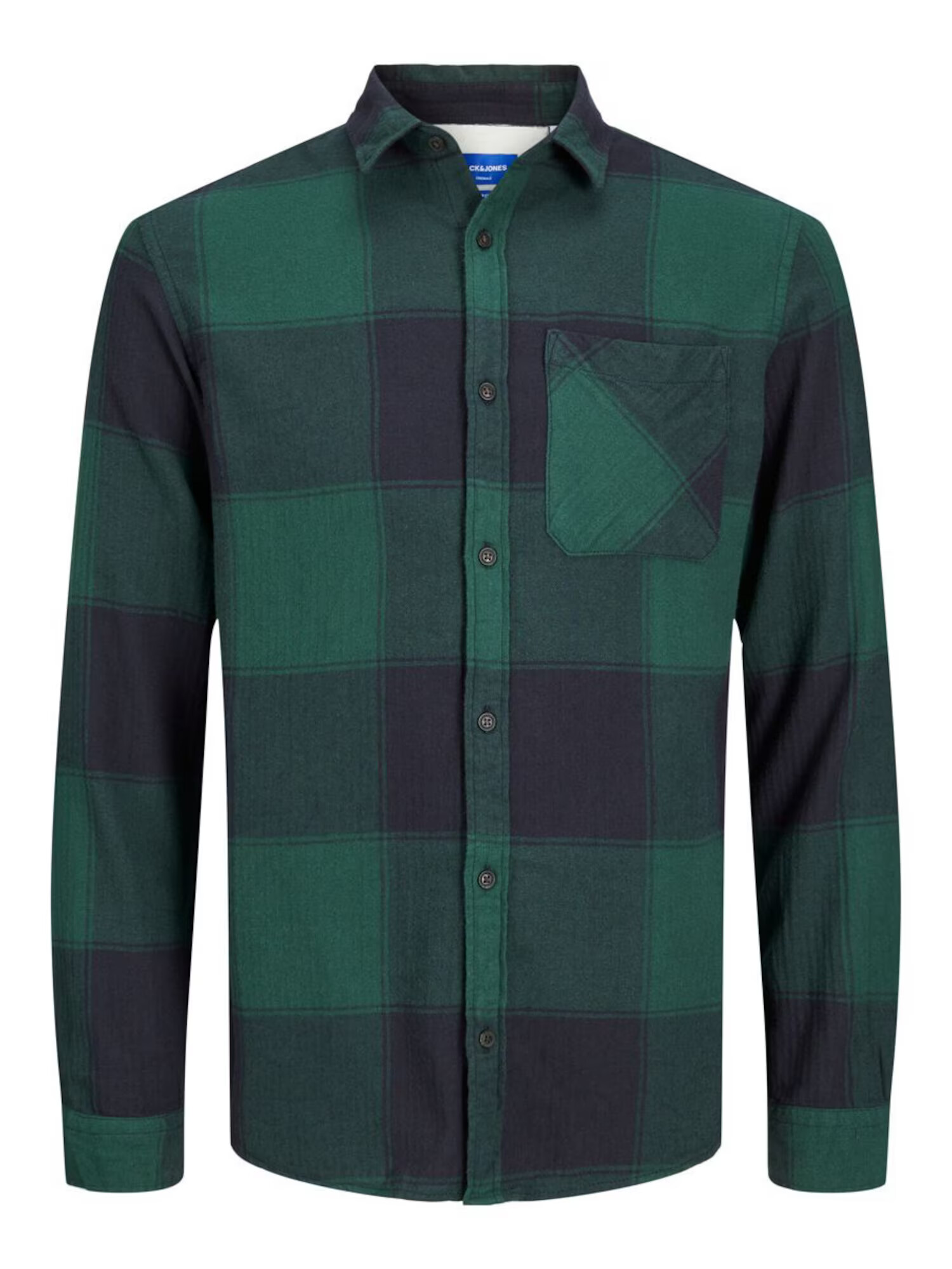 JACK & JONES Cămașă 'Owen' albastru noapte / verde - Pled.ro