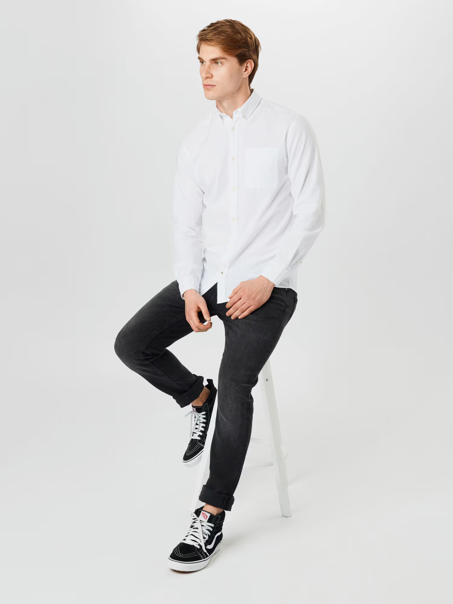 JACK & JONES Cămașă 'Oxford' alb - Pled.ro