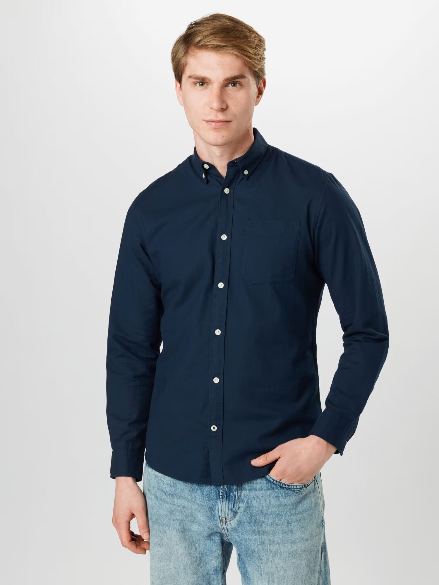 JACK & JONES Cămașă bleumarin - Pled.ro