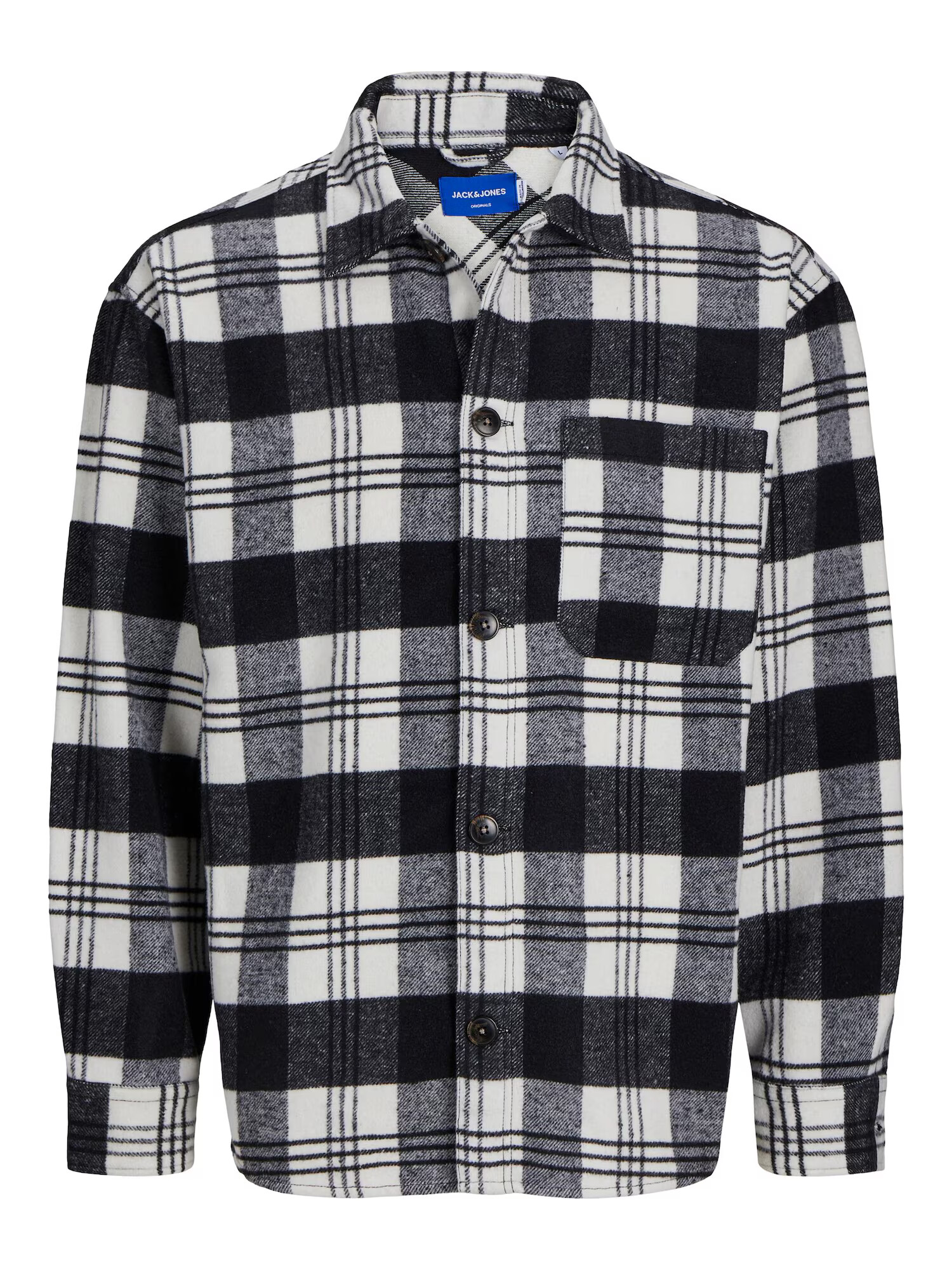 JACK & JONES Cămașă 'RICK' albastru marin / alb - Pled.ro