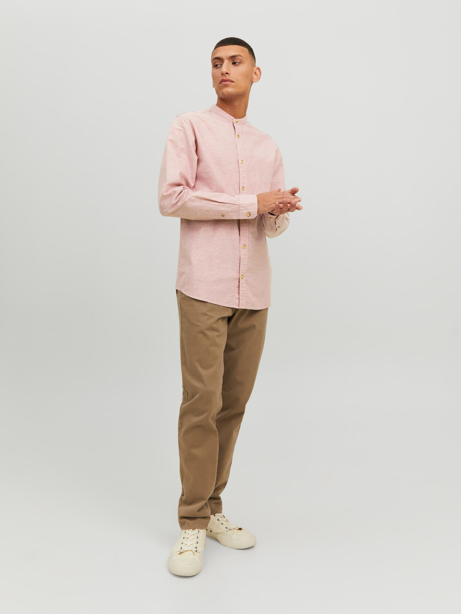 JACK & JONES Cămașă roz pastel - Pled.ro