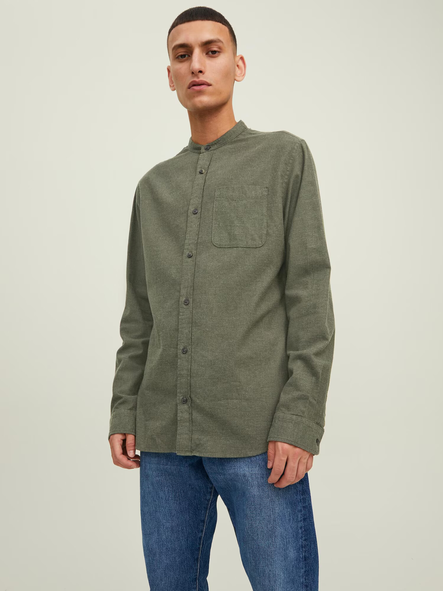 JACK & JONES Cămașă verde deschis - Pled.ro