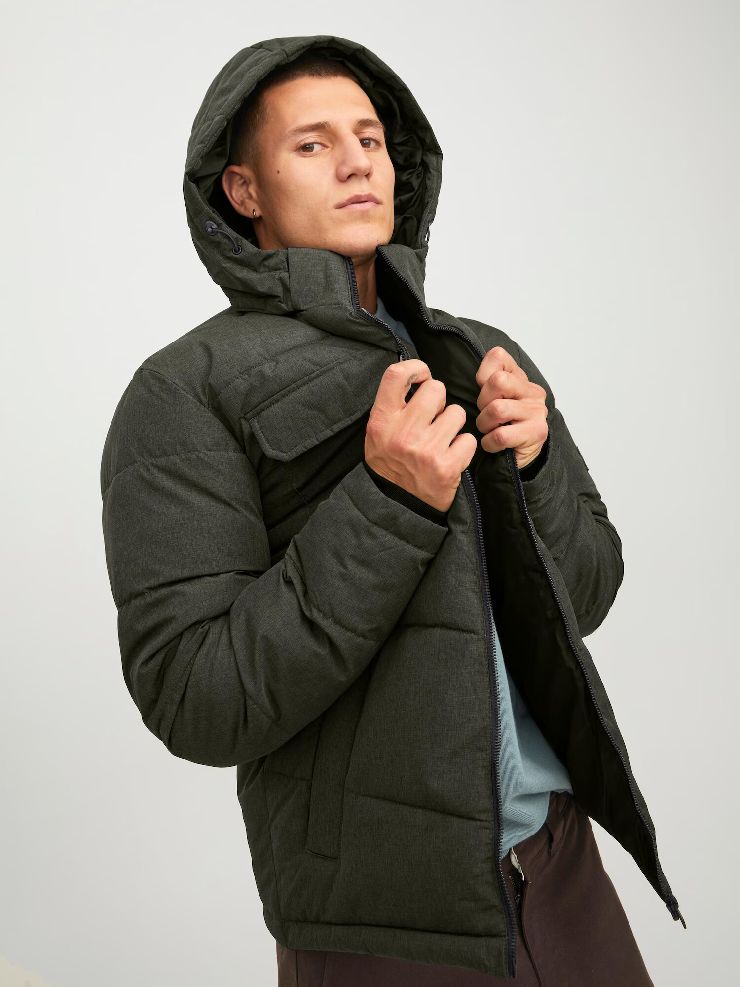 JACK & JONES Geacă de iarnă 'Brady' verde închis - Pled.ro