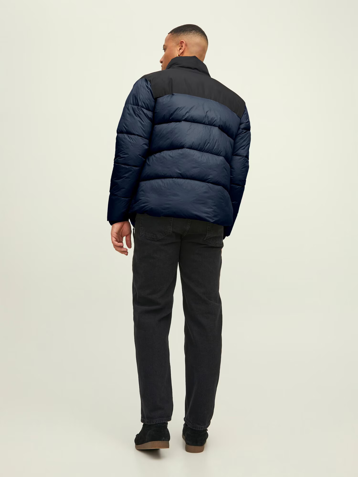 JACK & JONES Geacă de iarnă 'Chili' bleumarin / negru / alb - Pled.ro