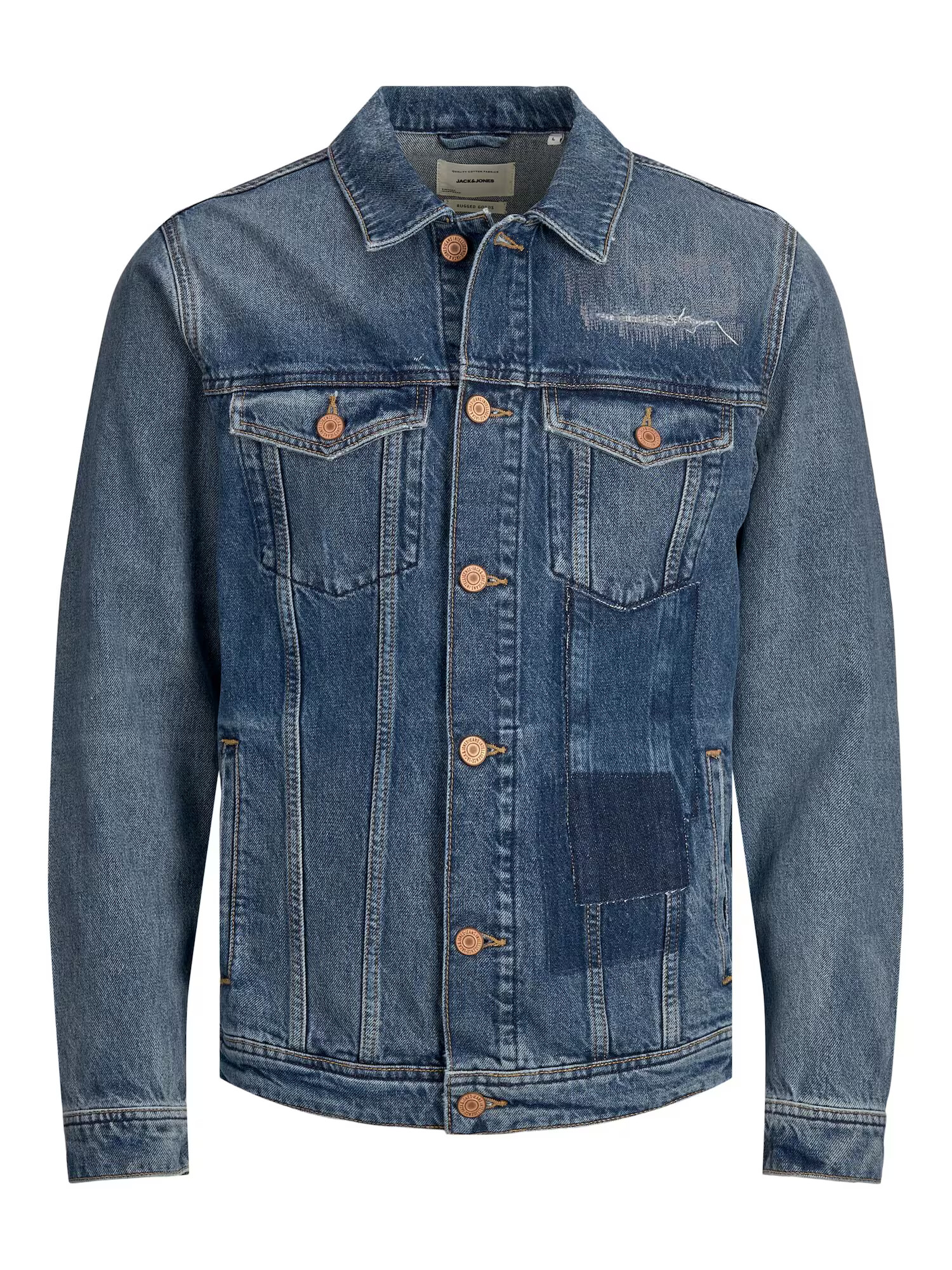 JACK & JONES Geacă de primăvară-toamnă albastru denim - Pled.ro