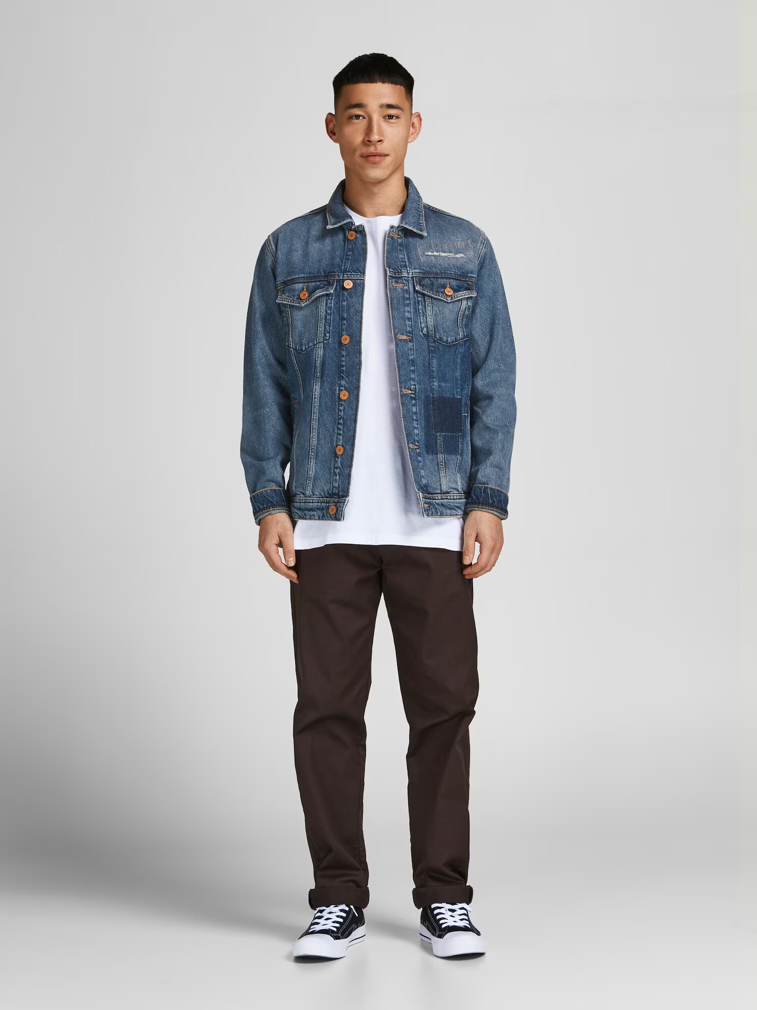 JACK & JONES Geacă de primăvară-toamnă albastru denim - Pled.ro