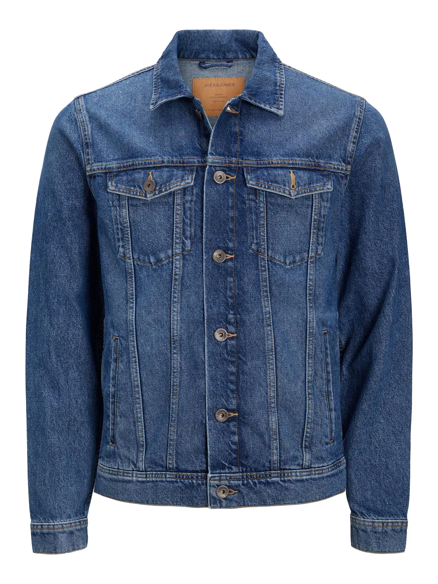 JACK & JONES Geacă de primăvară-toamnă albastru denim - Pled.ro